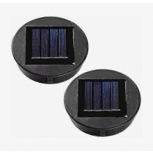 2pcs Replacement Solar Lantern Light Cover with LED Bulb, DIY Solar Light Panel for Outdoor Garden Decoration