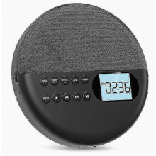 Rechargeable CD Player with Bluetooth Connectivity, ASP Anti-Skip Protection and LCD Display