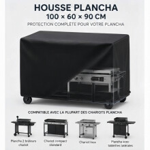 Waterproof Oxford 420D Grill Cover 100 x 60 x 90 cm, PU Coated, UV Resistant and Windproof Outdoor Barbecue Protector