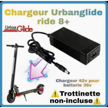 Elektrische scooterlader 42V voor 36V-accu, compacte vervangende voedingsadapter voor gebruik in de stad