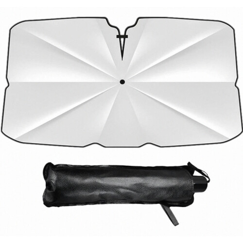 Foldable Car Windshield Sun Shade, Front Windshield Sun Shade, 360 Degree Adjustable Flexible Rod