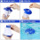 Floating Chlorine Diffuser for Pool, Adjustable Tablet Dispenser with 0-50C Thermometer, for 1" Tablets, 20-25 Tablet C 5