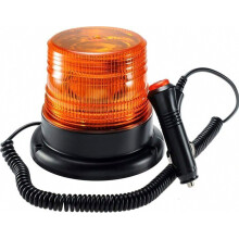 Orangefarbene LED-Warnleuchte, magnetisches Blinklicht für Fahrzeuge mit 12-80-V-Zigarettenanzünderstecker