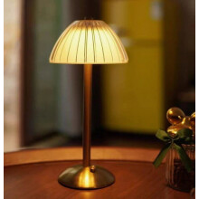 Wireless LED Table Lamp, Dimmable Bedside Lamp for Living Room and Bedroom, Modern Portable Lighting