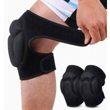 2er-Pack dicke Knieschoner aus Schaumstoff, stoßdämpfende Knieschützer für Gartenarbeit, Arbeit, Joggen und Radfahren
