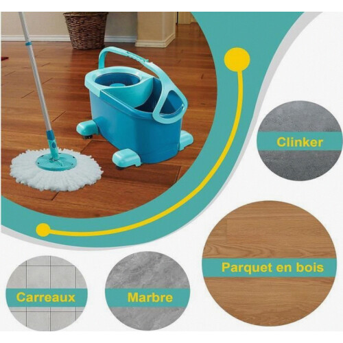 3 Pack Replacement Mop Heads, Super Absorbent Microfiber Disc Mop Refills for All Floor Types 1