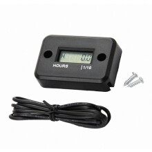 Wasserdichter digitaler LCD-Stundenzähler für Quad, Motorrad, Schneemobil, Motocross, Pitbike und Rasenmäher