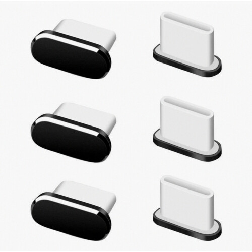 6 Pack USB C Dust Plugs, Dust Covers for Type-C Phones and Tablets, Compatible with Android Devices