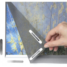 Innovative Magnetic Mosquito Net Fixing Strip, Max 150 x 130 cm, 16 Magnets, Anthracite