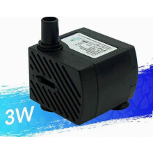 Pompe à eau ultra silencieuse 48 GPH 180 L/h 3W pour petits aquariums, bassins, terrariums à tortues, animaux aquatiques, fontaines et