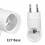 E27 Wireless Switch Wall Kitchen Light Socket AC 230V LED Bulb Holder Spot Lamp 2 Pack No Bulb 4