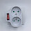 Wall Socket with Switch, 2-in-1 Electrical Outlet Adapter, 16A 230V, White, Space-Saving Design for Home and Office 3