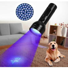 UV-Schwarzlicht-Taschenlampe zur Erkennung von Haustierurin, tragbare Handlampe für Hunde- und Katzenurinflecken auf Teppichen, Böden u