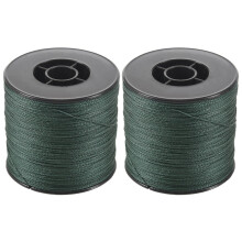 2X 500M 100LB 0.5mm Super Strong Braided Fishing PE 4 Strands Color:Dark Green