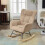 Adjustable Fabric Rocking Chair with Footrest 2