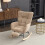 Adjustable Fabric Rocking Chair with Footrest 7
