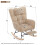 Adjustable Fabric Rocking Chair with Footrest 14