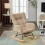 Adjustable Fabric Rocking Chair with Footrest 12