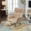 Adjustable Fabric Rocking Chair with Footrest 13