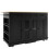 (Black) Modern Kitchen Island – 151.5x60x91.7cm, Black 13