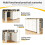 (White, MDF) White Multifunctional Swivel Bar Table,138-209 cm 6