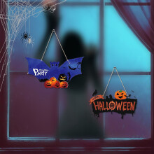 Sonderangebot! Türhänger, Halloween-Kürbis-Fledermaus-Hängebrett aus Holz, Halloween-Hängebrett aus Holz, kleine Hängeschilder für Zuhause.