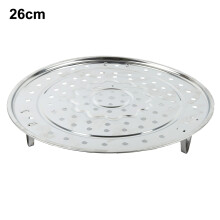 GDHOME Edelstahl-Dampfgarer-Einsatz, rund, 3-teilig, 18-30 cm