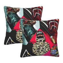 Μαξιλαροθήκες Ba-Pe Shark Teeth, πακέτο 2 μαξιλαροθηκών για καναπέ-κρεβάτι καθιστικού