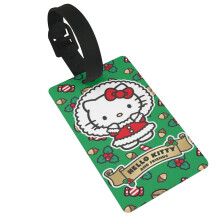 Menovky na batožinu Hello Kitty, identifikačné štítky na kufor s menom a identifikačnými štítkami pre cestovnú batožinu, tašky, batohy