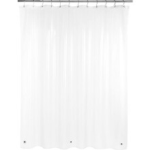Forro de cortina de chuveiro Daradara, resistente a mofo e bolor, impermeável, com 12 ilhós de metal, 183 cm de largura x 183 cm de altura.