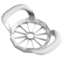 Trancheuse de précision 12 tranches pour fruits et légumes - Coupe-fruits et légumes en acier inoxydable de qualité alimentaire avec surface