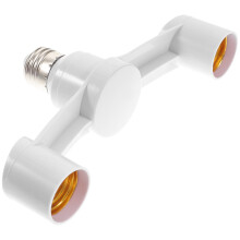 Fényaljzat-elosztó lámpa dupla fejű lámpaaljzat-elágazó adapter LED izzóhoz