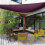 Toldo de jardim/pátio com proteção solar, impermeável e com raios UV, em formato triangular, para uso externo. 2