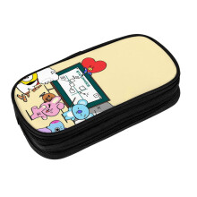 Bt21 Tartós tolltartó, nagy tároló tolltáska iskolai kellékekhez, irodai főiskolás tini lányoknak, felnőtteknek