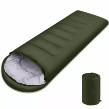 (green) Camping-Schlafsack, leicht, für 4 Jahreszeiten, warmer Umschlag, Rucksackreisen, Outdoor, Mumienbaumwolle, Winterschlafsack