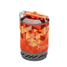 (Orange) Fire Maple X2 Outdoor Gasherd Brenner Tourist Tragbares Kochsystem mit Wärmetauscher Topf FMS-X2 Camping Wandern Gas