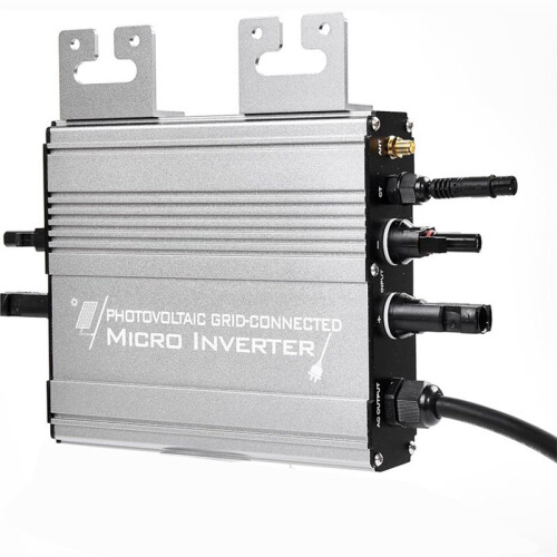Micro Grid-Tie Solar Inverter with Battery Storage,800W WiFi Multiple Connection Modes,APP Control,20V-60V PV Input