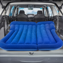 (Blue) Großes aufblasbares Bett (170 x 130 cm) – PVC-Samt – Auto-SUV-Luftbett für Sport-Utility-Fahrzeuge – aufblasbares Bett zum Schlafe