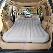 (Grey) Großes aufblasbares Bett (170 x 130 cm) – PVC-Samt – Auto-SUV-Luftbett für Sport-Utility-Fahrzeuge – aufblasbares Bett zum Schlafe