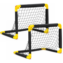 Fußballtore, 2er-Set, 47 x 61,5 cm, mit Tragetasche, Fußball-Trainingsausrüstung, faltbare Aufbewahrung für drinnen und draußen