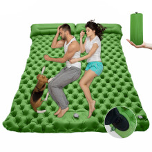 2 Personen mit Kissen, Camping-Isomatte, tragbare Rucksackausrüstung für Outdoor-Zelt, Trekking, Wandern, Reisen, tragbar
