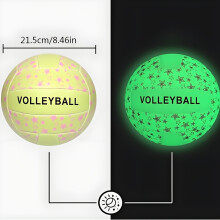 Leuchtender Volleyball, Strand, Herren/Damen, drinnen/draußen, nachts, geeignet für Strandunterhaltung, drinnen