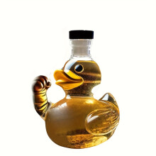 [Tierförmiger Weindekanter] Niedlicher und kreativer tierförmiger Weindekanter, Whiskyflasche aus Glas mit hohem