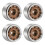 Rodas com Offset Negativo de 0,7 Polegadas para Acessórios de Upgrade de Carros RC SCX30 Ascent-32 Na Escala 1/30, Cor Bronze 1