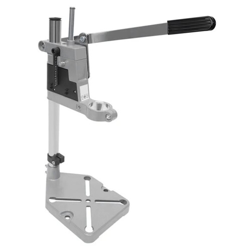 Universal Bench Drill Press Stand, 38-42mm Clamping Diameter, Adjustable Vertical Table for Workbench with Repair Tool