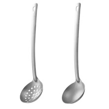 Tibetaanse met Lange Steel, Verdikte Soeplepel voor Hete Pannen, Vergiet, Keukenservies, 2-Delige Set