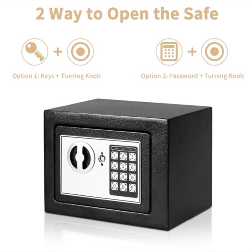 Safe Fireproof Safe with Fireproof Money Bag Sensor Light Digital Keypad Home Safe Adjustable Shelf Security Safe 2