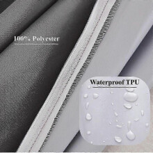 (90cmX200cmX30cm, White) 6 Sides Fully Enclosed Waterproof & Dust-proof Mattress Cover with Zipper for Double Bed