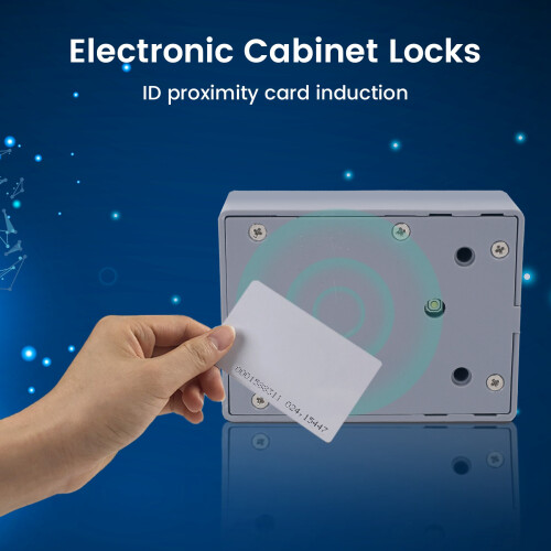 RFID Electronic Cabinet Lock DIY for Wooden Drawer Cabinet, Ready for Use & Programmable 2