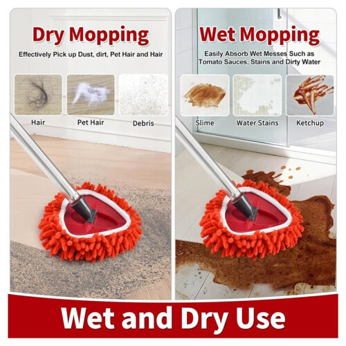 Chenille Mop Heads Replacements for , Mop Replace  for  Mops, Chenille Duster for  Easywring 1 1